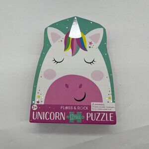 Floss & Rock 12 Piece Unicorn Puzzle EUC